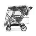 thumbnail image 2 of Foundations 4-Seat Quad Stroller Rain Cover 3 Pack, Easy to Use Snaps Surrounding a Mesh Window, Air Ventilation While Covered (Clear), 2 of 5