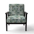 thumbnail image 4 of Designart "Tranquil Bamboo In The Tropics" Green Tropical Upholstered Accent Chair - Tropical Arm Chair For Bedroom, 4 of 5