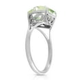 thumbnail image 2 of Galaxy Gold 14k White Gold Ring with Natural 10mm Heart-shaped Green Amethyst - Size 6, 2 of 3