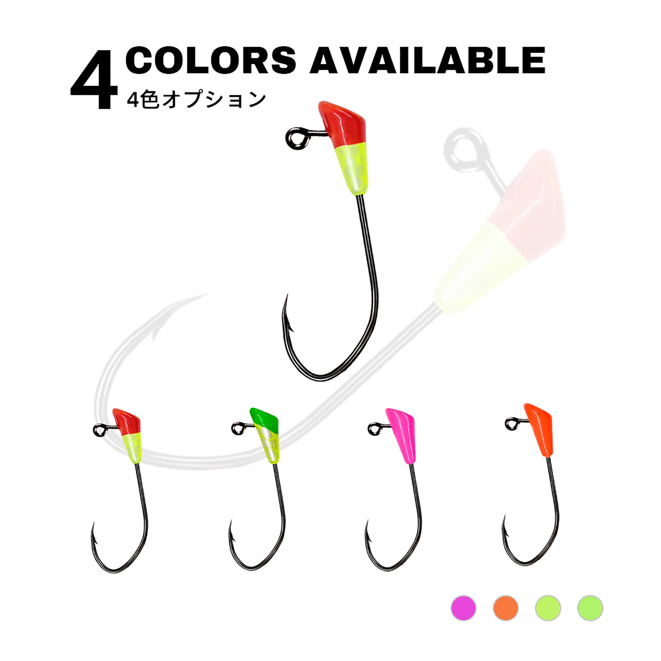 Shad Dart Case of 25pc Jig Heads Fishing Hooks for Shad Crappie Panfish Bass Lures 1/32oz 1/64 oz