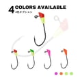 thumbnail image 5 of Shad Dart Case of 25pc Jig Heads Fishing Hooks for Shad Crappie Panfish Bass Lures 1/32oz 1/64 oz, 5 of 9