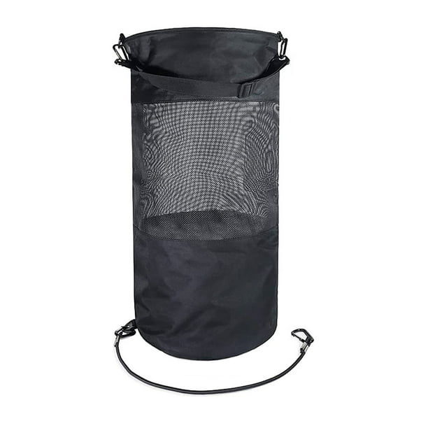 Sonducket Bolsa de almacenamiento de basura para barcos, bolsillo de tela Oxford, Kayak de playa, soporte de basura reutilizable portátil, Deportes acuáticos