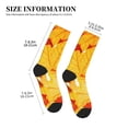 thumbnail image 3 of KLL Autumn Maple Leaves Print Cool Socks Men's Women's Crew Socks Funny Crazy Novelty Stockings, 3 of 7
