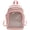 pink, variant on White Ita Bag with Clear Windows Nylon Casual Daypack Backpack for Women