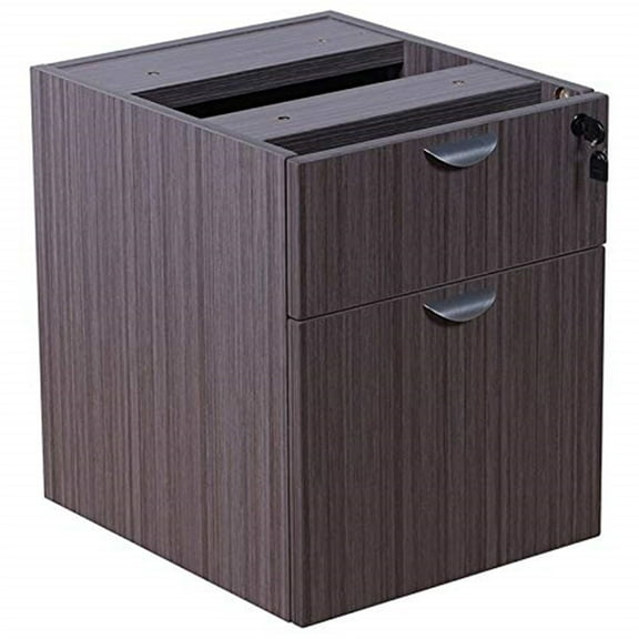 Boss Office Products 2 Hanging Pedestal - 3/4 Box/File , Driftwood