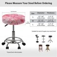 thumbnail image 6 of Jeiento Pink Marble Print Bar Stool Covers Round with Elastic Bands Floral Bar Stool Seat Covers Slipcover Washable Soft Bar Chair Seat Cover for Home Bar Hotel Market Set of 2, Small, 6 of 6