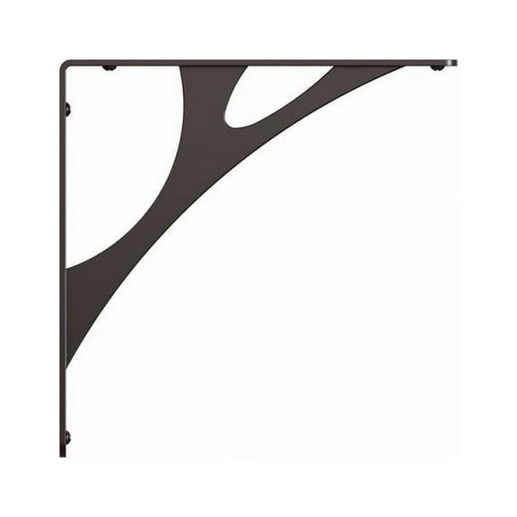 Knape & Vogt 5018391 8 in. Manhattan Black Steel Decorative Bracket - 500 lbs