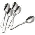 thumbnail image 3 of Juego de 12 cucharas de cena de 6,7 pulgadas, cucharas de acero inoxidable de grado alimenticio, cubiertos para el hogar, la cocina o el restaurante, pulido espejo, apto para lavavajillas, 3 of 8