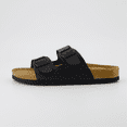 thumbnail image 3 of Cushionaire Lane Cork Footbed Sandals for Women – Comfortable Double Buckle Slip-On with Genuine Suede Footbed & Arch Support | Slides for Women, 3 of 23