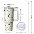 thumbnail image 2 of 30 oz Halloween Trick Treat Pumpkin Tumbler Insulated Stainless Tumbler, Spooky Ghost Coffee Cup Water Bottle, Holiday Gift Mug, 2 of 5