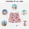 thumbnail image 6 of FORMRS Boys Swim Trunks Quick Dry Mesh Liner Boardshorts Sizes XS-XL, Light Pink Doughnuts, 6 of 7