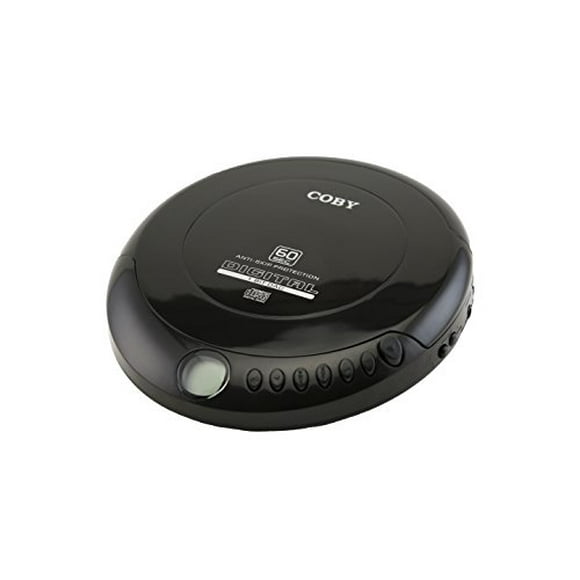 Coby Compact Anti-Skip CD Player - Lecteur de Disque de Musique Léger et Résistant aux Chocs avec Écouteurs de Qualité Professionnelle - pour Enfants et Adultes - Voiture de Maison et Voyage