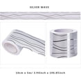 thumbnail image 2 of Bronzed Wave Self-adhesive Border Wallpaper Borders Removable Wall Stickers Home Decoration, 2 of 5