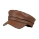 thumbnail image 4 of Boina para mujer, gorra de violinista, sombrero de marinero, gorra de vendedor de periódicos para deportes y viajes. Café, 4 of 7
