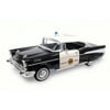 1957 Chevy Bel Air Police, Black - Lucky 92107 - 1/18 Scale Diecast Model Toy Car