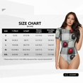 thumbnail image 5 of Uemuo Cherries laid Pattern Women's One Piece Short Sleeve Swimsuit Rash Guard Surfing Modest Quick-drying Swimsuit Beach Essentials-Medium, 5 of 9