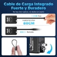 thumbnail image 5 of W & O 45W GaN Fast Charger with Retractable USB-C & Lightning Cables, Dual Device Wall Charger, Portable Charging Plug for iPhone, Android, USB-C Devices and More - Black, 5 of 7
