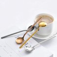 thumbnail image 3 of Espresso Spoons Set of 8 Matte Rose Gold Frosted Handle Stainless Steel Dessert Spoons for Espresso Tea Coffee Ice Cream Sugar Dessert Cake 5.3 Inch, 3 of 5