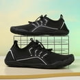 thumbnail image 4 of lnmuld Men Women Barefoot Shoes, Breathable Mesh Shoes for Water Yoga Fitness Hiking Color:Black,Size:5.5, 4 of 8