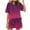 Hot Pink womens sets, variant on ABPWLY Two Piece Sets for Women Lounge Sets for Women Summer Fashion Gradient Print Short Sleeve Tops and Shorts Loungewear Sets Homewear Outfits Workout Sets for Women