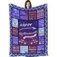 thumbnail image 2 of Retirement Gift for Woman, Retirement Blanket, Retirement Gifts, Retirement Gift for Men, Best Retirement Gifts Idea, Funny Retirement Gifts, Farewell Goodbye Gifts for Coworker Nurses Friends-30*40, 2 of 6