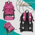 thumbnail image 5 of WOLT Pink Basketball Backpack with Ball & Shoe Compartments - Basketball Bag for Gym & Travel 1 Pack, 5 of 7
