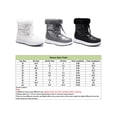 thumbnail image 2 of Fangasis Womens Winter Boot Anti Skid Snow Boots Mid-Calf Warm Booties Outdoor Breathable Shoes Black 10.5, 2 of 9