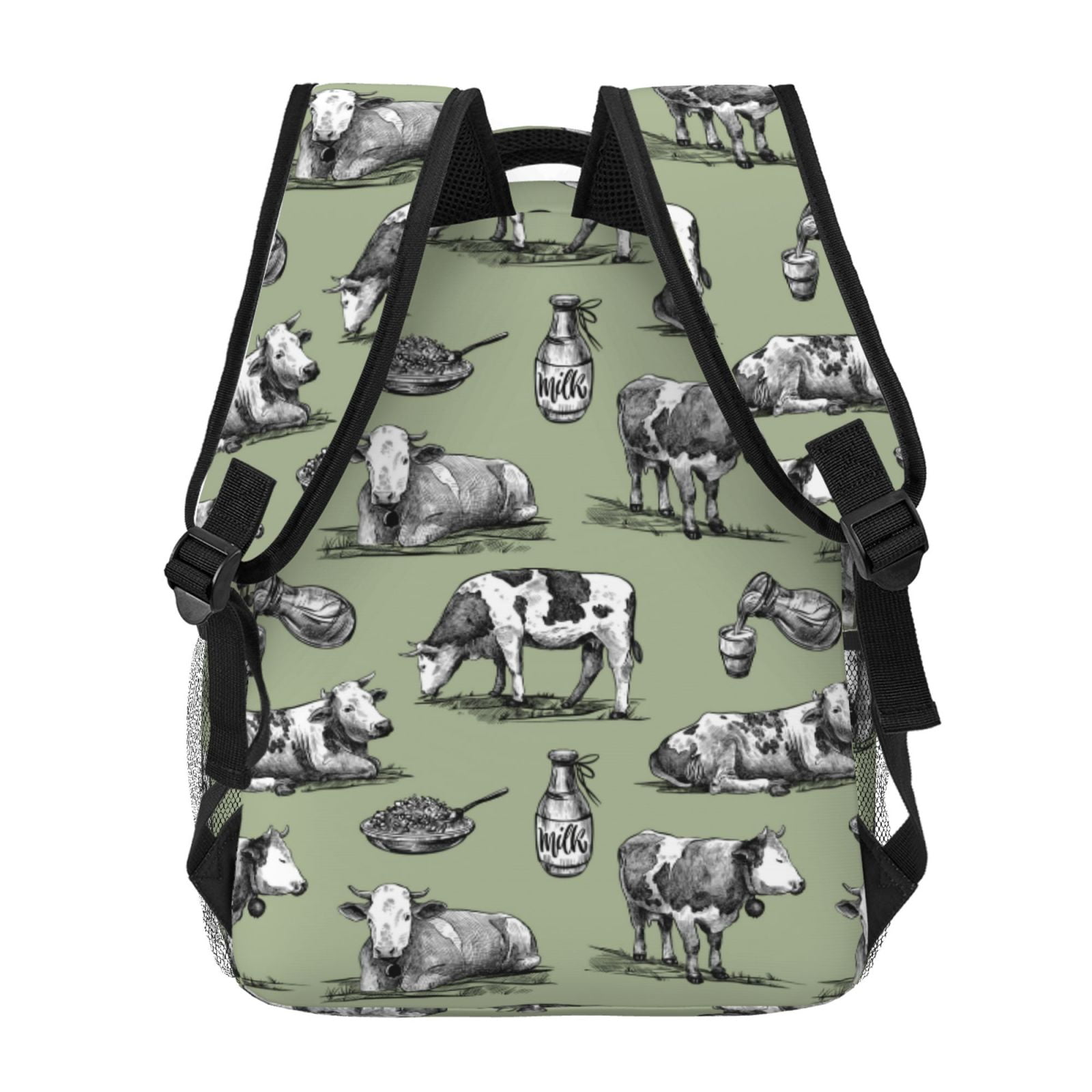 Horeoi Farm Cows Print Eco-Friendly Lightweight Student Backpack for School Travel - Ergonomic Padded Laptop Compartment & Multi-Pocket Design