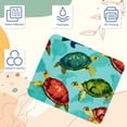 thumbnail image 3 of Turtle Mousepad 8.3x9.8 Inch Square Non-Slip Rubber Bottom Printed Desk Mat - Suitable for Office and Gaming, 3 of 6