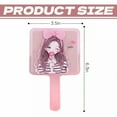 thumbnail image 4 of RAGUPEL Hand Mirrors with Handle,Hand Mirror with Square Panel 6.3"*3.5"*0.4" Small Mirror,Cartoon Girl Print Hand Held Mirrors with Handle,Style1, 4 of 7