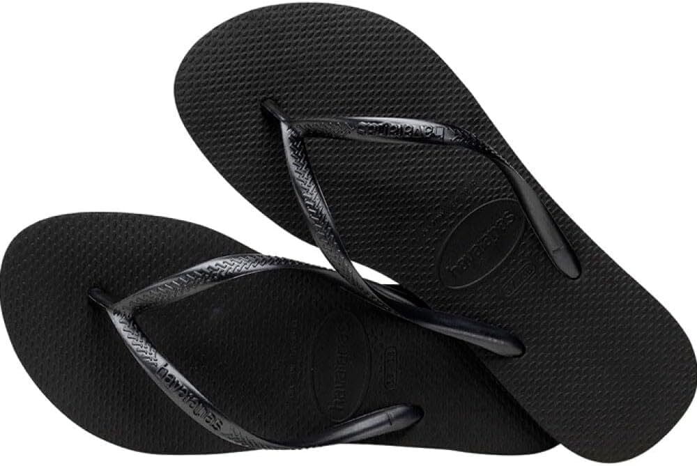 Havaianas Women's H. Slim Black Rubber Sandal - 6M