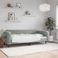 thumbnail image 1 of vidaXL Day Bed Light Grey 100x190 cm Velvet, 1 of 5