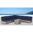 thumbnail image 2 of Living Source International 8-Piece Sectional Set with Cushions - Gray/Navy Blue, 2 of 3