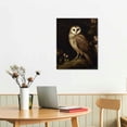 thumbnail image 2 of COMIO  Moody Dark Colors Owl Posters Owl On Tree At Night Canvas Wall Art Retro Cute It'S The Dead Of Night Wild Animal Prints Painting Minimalist Eclectic Aesthetic Wall Decor, 2 of 4