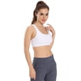 thumbnail image 4 of Sujetadores deportivos para mujer Sujetador deportivo acolchado con espalda cruzada Sujetador deportivo de soporte medio Sujetador de yoga para correr Xemadio LRWJ036-4, 4 of 7