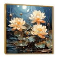 thumbnail image 2 of Designart "Blooming Lotus Among Lily Pads III" Lotus Floater Framed Wall Decor, 2 of 5