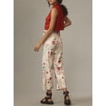thumbnail image 5 of Michellecmm  Women Wide Leg Denim Pants Casual Loose Fruit Print Crop Capri Jeans, 5 of 7
