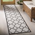 thumbnail image 3 of SAFAVIEH Linden Ognena Geometric Runner Rug, Light Grey/Charcoal, 2' x 8', 3 of 9
