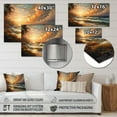thumbnail image 4 of Designart "Seaside Serenity Orange Green III" Beach Metal Wall Decor, 4 of 5