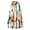 Orange, variant on Women's Bohemian Maxi Skirt, Floral Print Drawstring High Waist Tiered Skirt, Lightweight Flowy Skirt for Festival, Beach Vacation and Summer,Beige,L