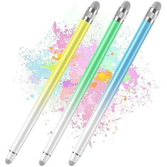 xzyuan 3PCS Stylus Pen for Touchscreen,Stylus Pen for iPhone/iPad/Tablet Android/Microsoft/Surface, Compatible with Touch Screens(Blue/Green/Yellow)