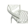 thumbnail image 5 of Miekor 3 Piece Patio Bistro Set Cast Aluminum Bistro Table and Chairs Set of 2 with Umbrella Hole,All Weather Metal Bistro Table Set,Outdoor Patio Furniture Set for Garden with cushion White 36371, 5 of 12