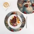 thumbnail image 4 of WOBOGO Gentle Snowman Coil Placemats 3pcs Resistant Hot Pads Mat for Table Counter Cooking Potholder 15in, 4 of 6