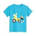 thumbnail image 4 of Staki Cotton Toddler Boys Girls Shirts Toddler Short Sleeve Cartoon Graphic T-Shirts Summer Tops Tees 2T 3T 4T(Sky Blue,7-8 Years), 4 of 4