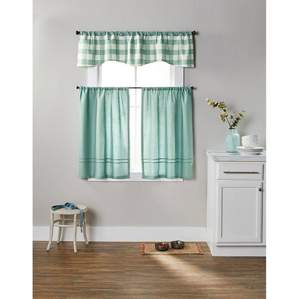 Better Homes & Gardens Checks N Solids Gingham Check Light Filtering
