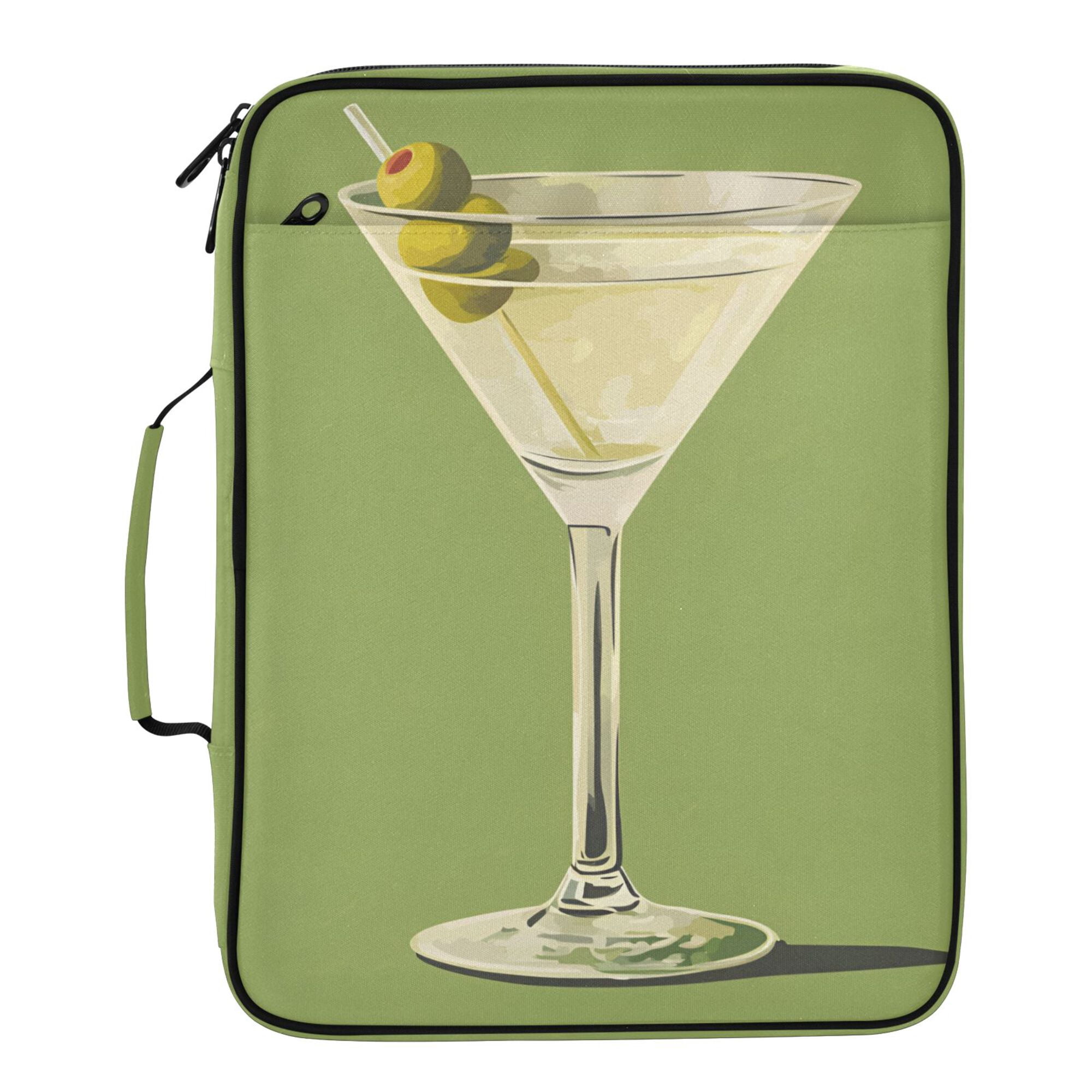 FORMRS Accordion File Folder A4 Size 7-Pocket Expanding Document Organizer Bag with 3 Ring Binder, Martini with Olive