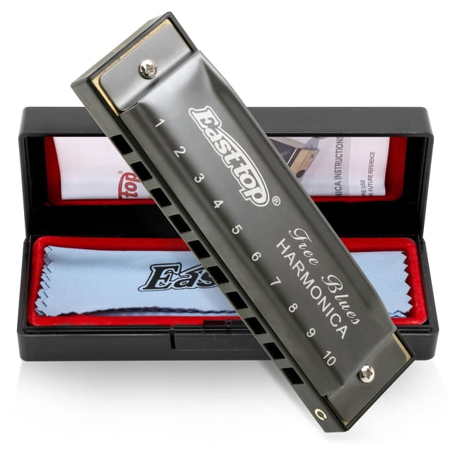 Harmonica East Top Diatonic Blues Deluxe Key C, 10 agujeros