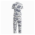 thumbnail image 2 of Pijama Secret Treasures para Dama Set Camisero Manga Corta con Pantalón Marino Talla M 2 Piezas, 2 of 4