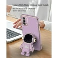 thumbnail image 5 of Compatible with Realme GT Master Edition Case Silicone TPU Plating, Realme GT Master Edition Cases Cute Astronaut Pattern Phone Case with Stand (Purple), 5 of 14