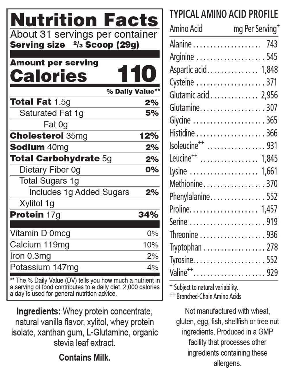 Whey to Strength; Protein Powder; Maximum Vitality
